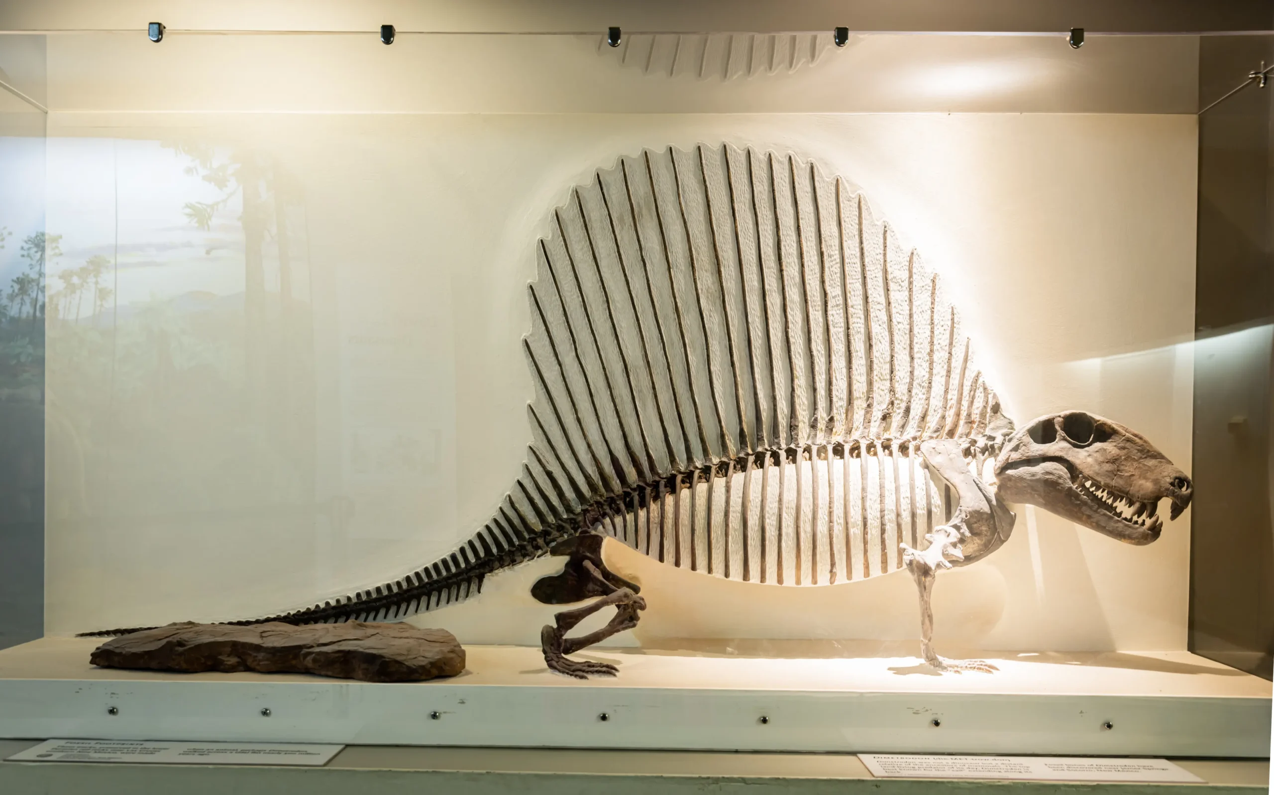 GI9A4092 A cast of Dimetrodon, which will be on view in the Bradbury Stamm Construction Hall of Ancient Life.