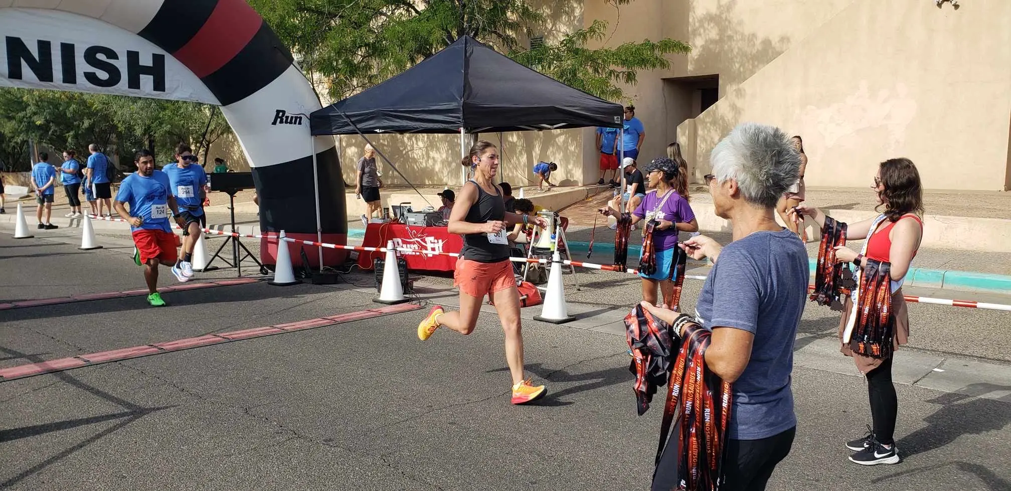 Courtesy photo: Pamela finishing a 5k