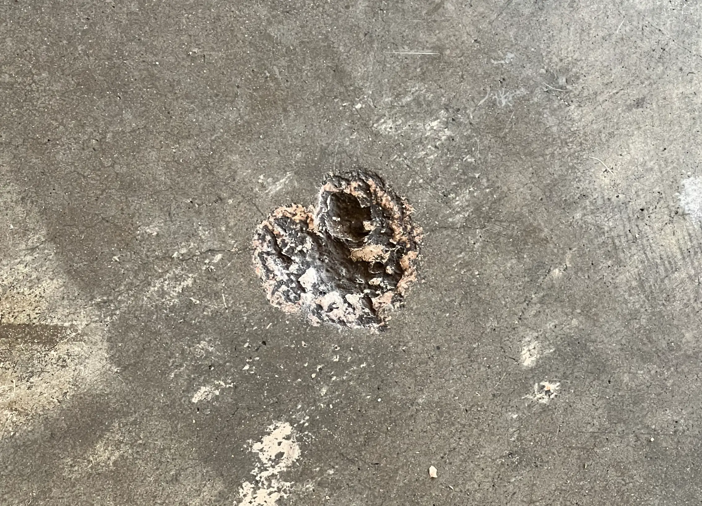 Concrete Heart, in the wild Look around. Love leaves little reminders everywhere. Sometimes it even shows up in the shape of a heart on the sidewalk.”